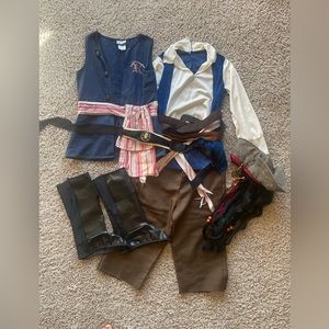 Disney Pirates of the Caribbean size Large 10/12 Captain Jack Sparrow